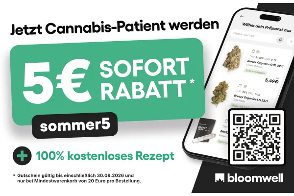 Jetzt Cannabis-Patient werden | 5 € SOFORT RABATT* | 100% kostenloses Rezept