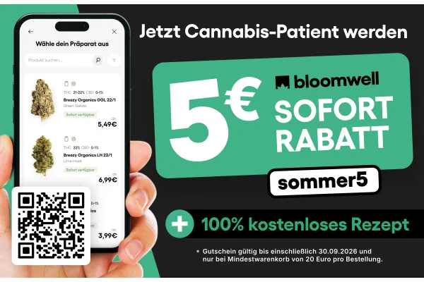 Jetzt Cannabis-Patient werden | 5 € SOFORT RABATT* | 100% kostenloses Rezept
