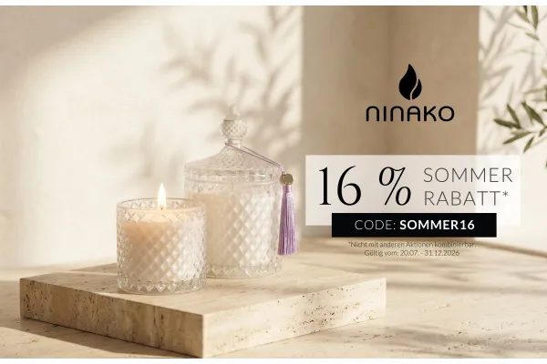 16 % SOMMER RABATT* bei ninako | jetzt shoppen!