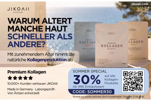 30% RABATT auf alle Kollagen-Produkte!