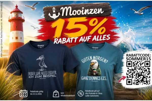 15% RABATT AUF ALLES! Jetzt shoppen!