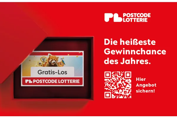 Die heißeste Gewinnchance des Jahres. Gratis-Los von POSTCODE LOTTERIE | Jetzt Angebot sichern!