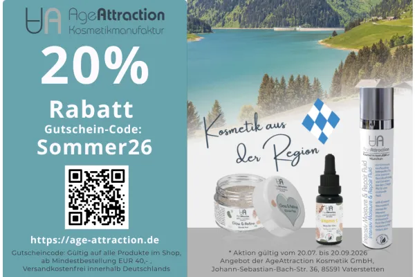 20% Rabatt Gutschein bei AgeAttraction | jetzt shoppen!