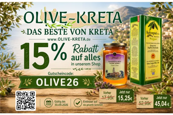 Olivenöl und Honig aus Kreta