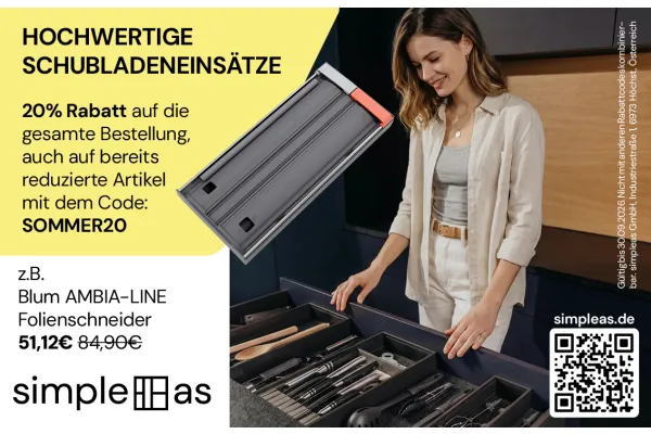 Sichere dir 20% Rabatt auf deine gesamte Bestellung mit dem Code SOMMER20, gültig auch auf bereits reduzierte Artikel.