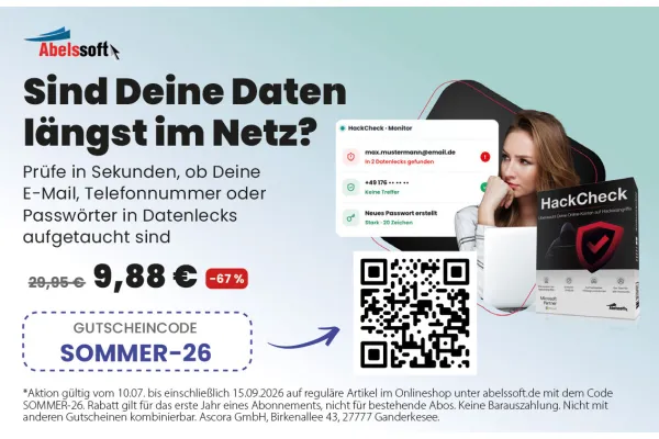 Sind Deine Daten längst im Netz? – Prüfe in Sekunden, ob deine E-Mail, Telefonnummer oder Passwörter in Datenlecks aufgetaucht sind | -67% RABATT